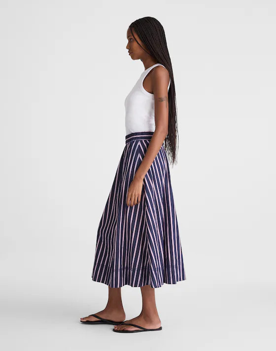 Midi Circle Skirt in Poplin | Madewell