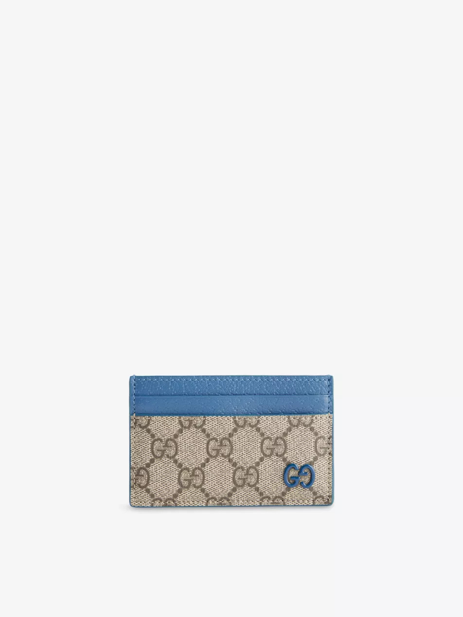 GG Supreme Canvas Card Holder | Selfridges