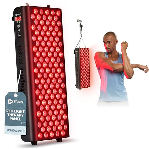 LifePro Red Light Therapy for Body Panel - 90 & 120 Dual Chip LEDs - 660nm & 850nm Near Infrared Full Body Red light Therapy Panel - For Daily Wellness & Comfort -Includes Hanging Kit and Eyewear | Amazon (US)