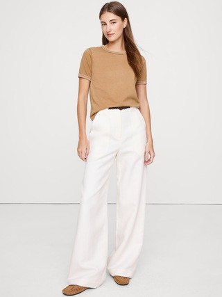 Slim-Fit Vintage Cotton Crew-Neck T-Shirt | Banana Republic (US)