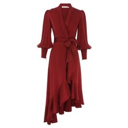 Silk Wrap Midi Dress | ZIMMERMANN (US, CA, EU, MENA)