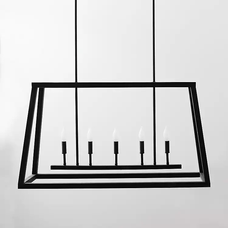 Black Double Canopy Chandelier | Kirkland's Home
