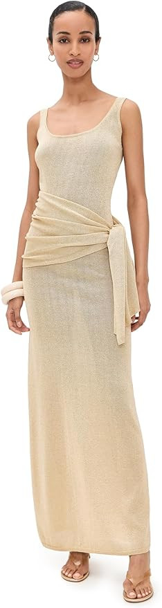 4TH+RECKLESS Women's Aria Metallic Knitted Maxi Dress | Amazon (US)