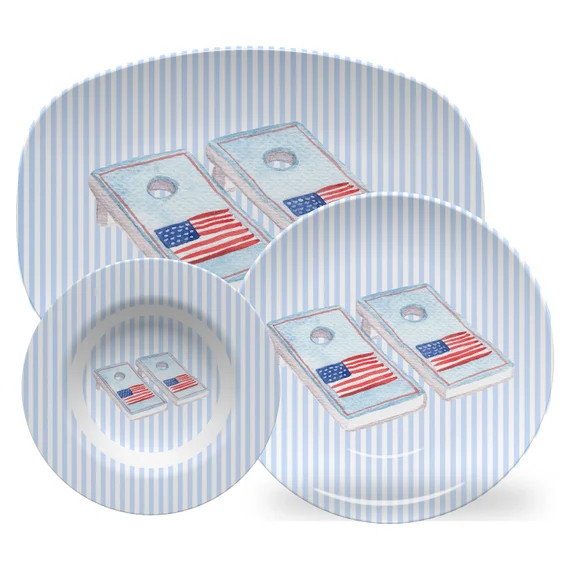 Luxury Cornhole Boards Thermosāf® Dinnerware  Oven Safe | Etsy | Etsy (US)