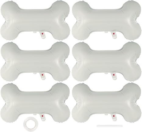 6 Pcs Dog Bone Balloon, 30 Inch Bone Shaped Foil Balloons,Pets Puppy Birthday Decorations Dogs Ba... | Amazon (US)