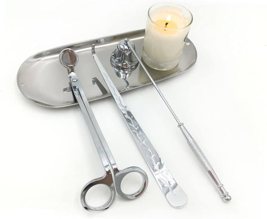 Nordic Style Jewelry Storage Serving Tray Large Silver Trinket Holder Metal Snack Dish | Amazon (US)