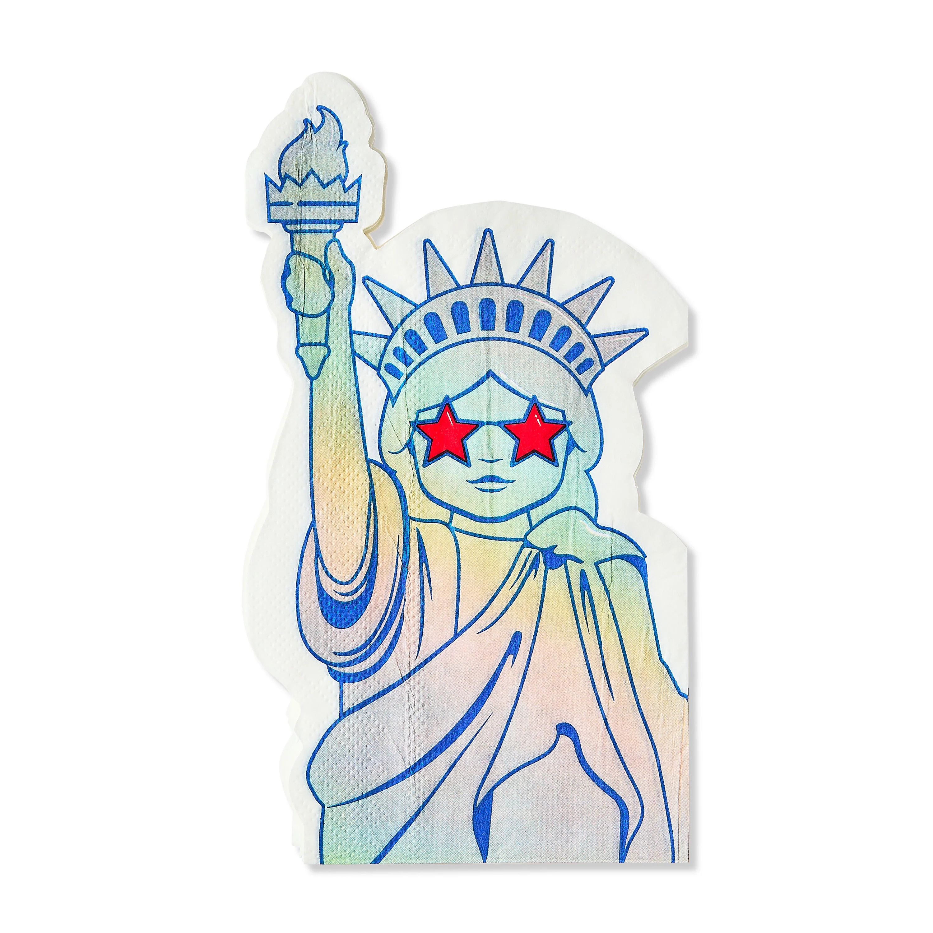 Patriotic Statue of Liberty Disposable Paper Napkins, 4.25" x 7.75", 16 Count, by Way To Celebrat... | Walmart (US)
