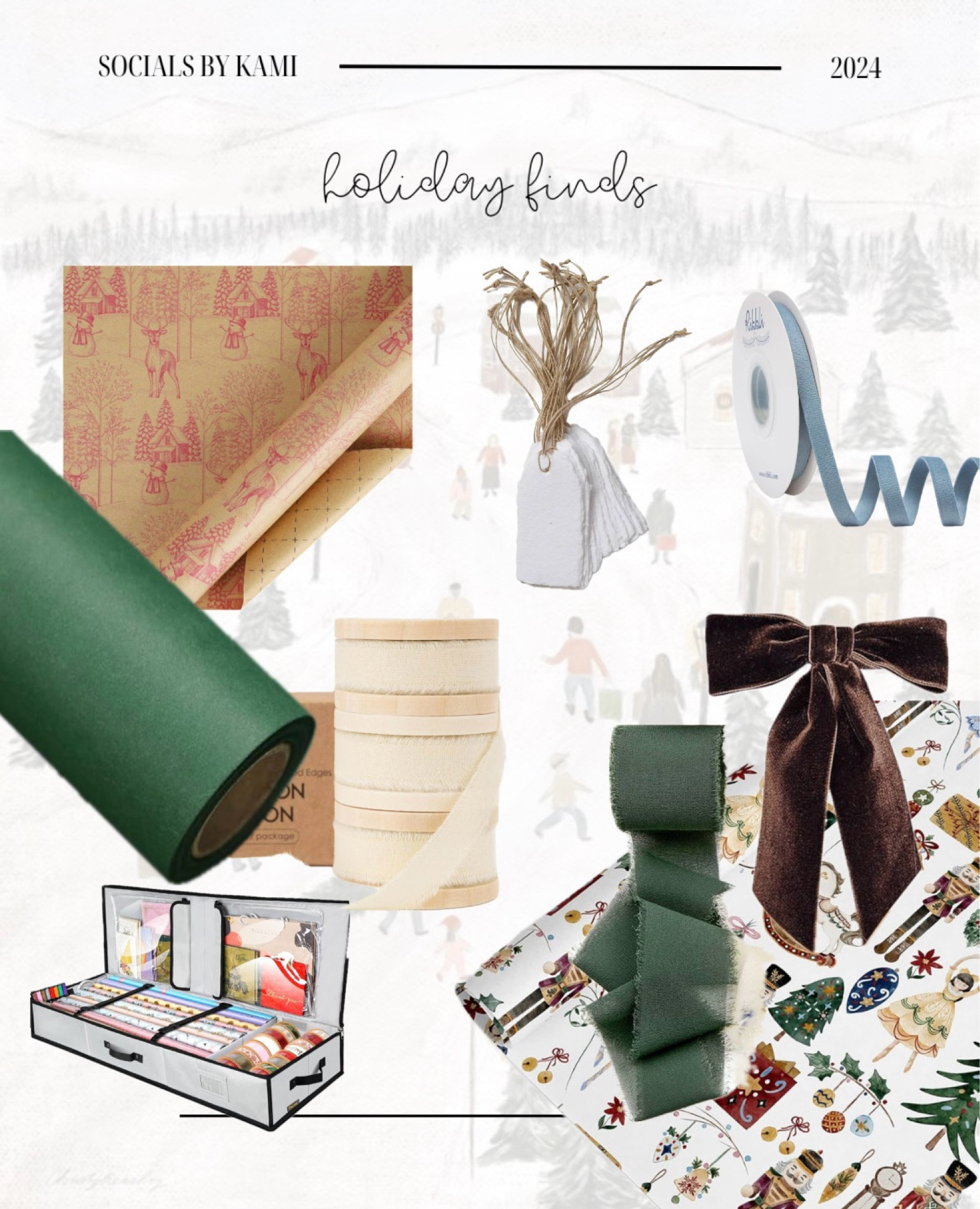 Christmas Gift Wrapping Essentials 🎄

Vintage, Classy, Unique Christmas

#giftwrapping #christmaspresents #elevatedstyle


#LTKSeasonal #LTKGiftGuide #LTKHoliday