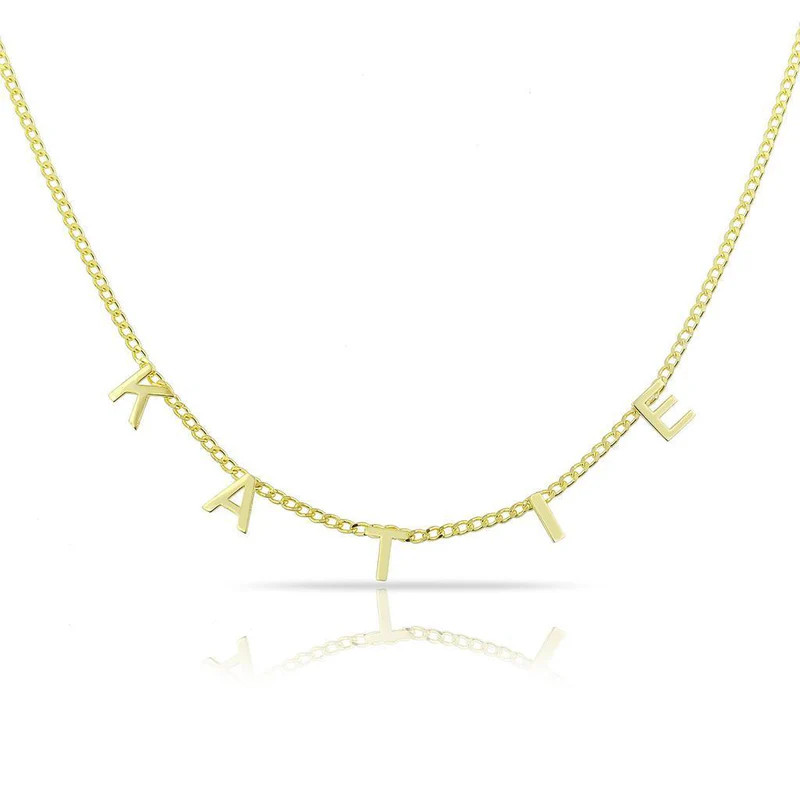 Custom Curb Chain Name Necklace | The Sis Kiss