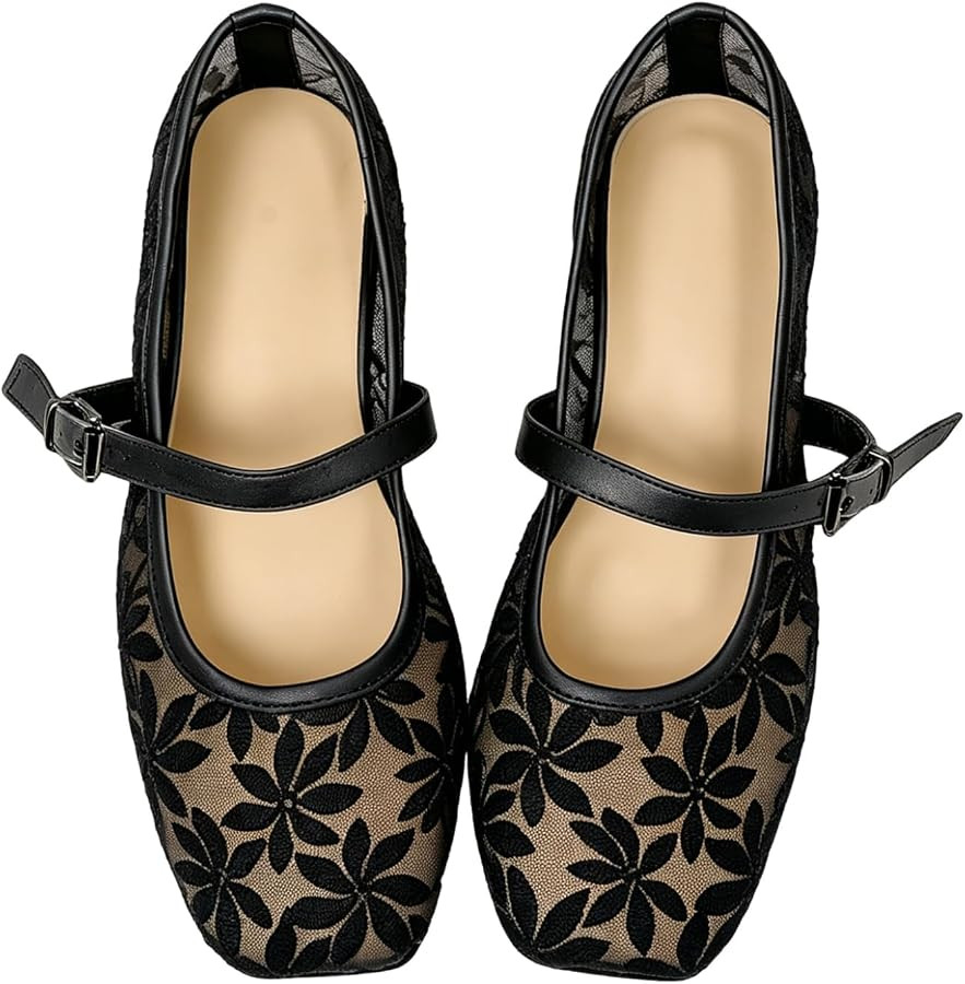 Milumia Summer Leopard Mesh Ballet Flats for Women Comfortable Dressy Work | Amazon (US)