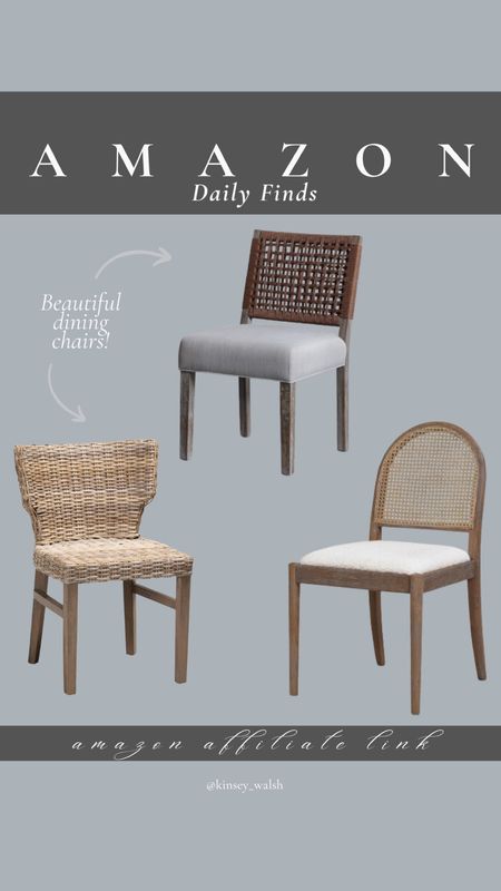 Amazon affordable designer inspired dining chairs! 

#LTKhome #LTKstyletip