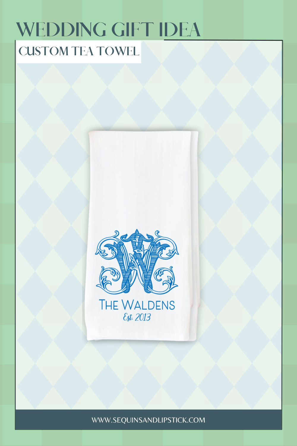 Celebrate the happy couple with a personalized tea towel featuring their family name and wedding year. A thoughtful wedding, engagement, or anniversary gift. 

 #LTKmomlife #LTKHome #LTKWedding