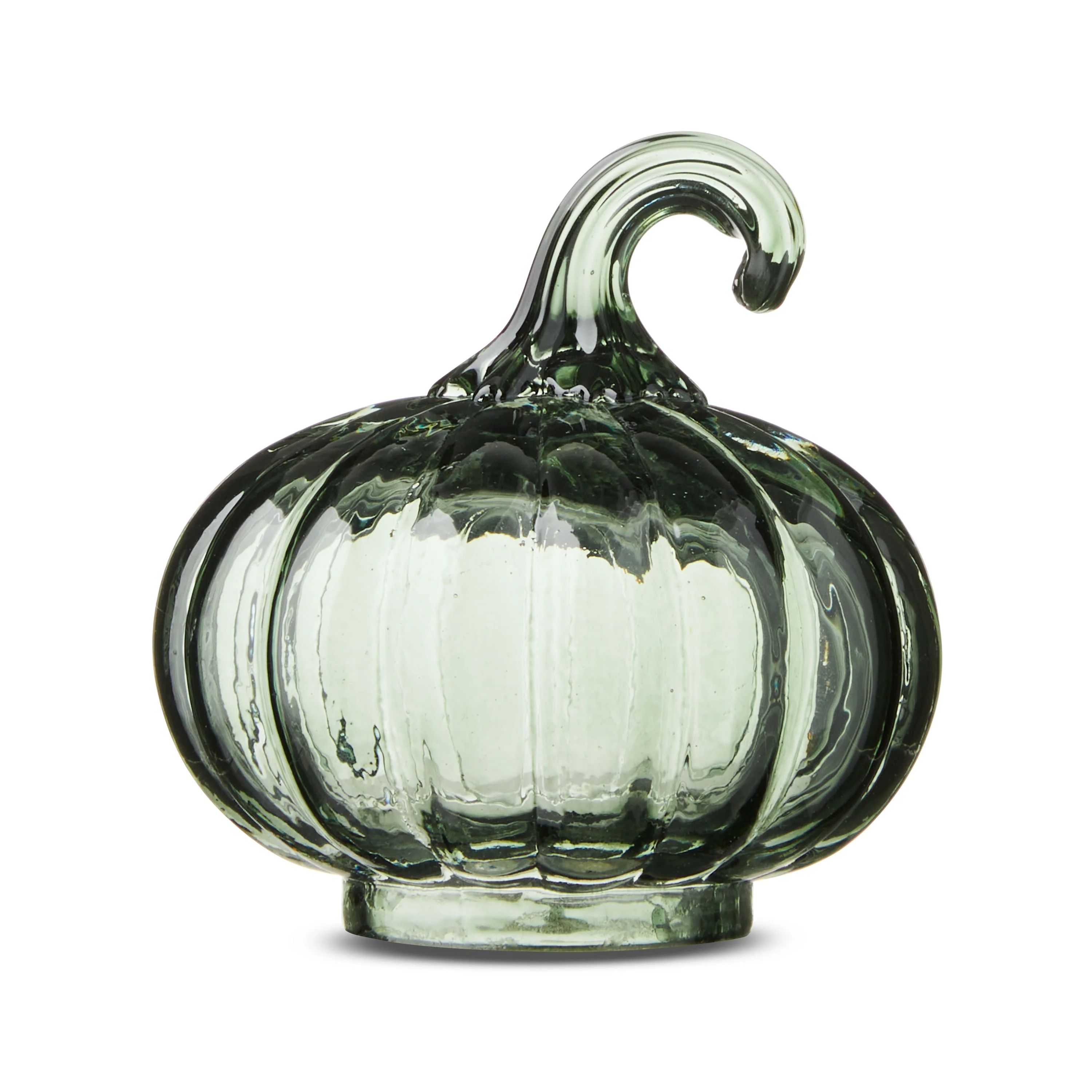 Harvest Green Glass Pumpkin, by Way To Celebrate | Walmart (US)