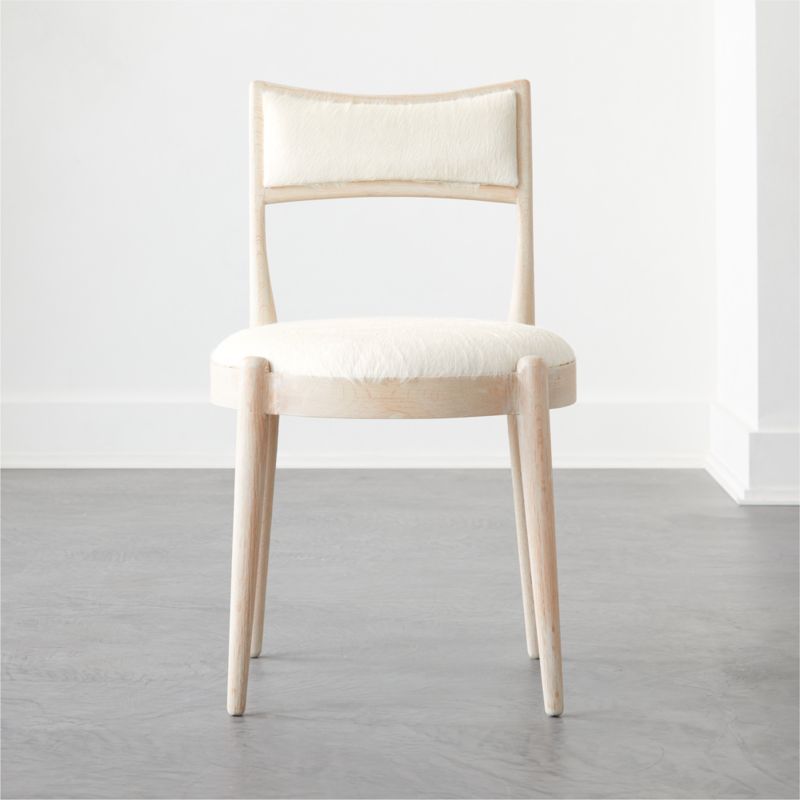 Kir White Cowhide Dining Chair Set of 4 | CB2 | CB2