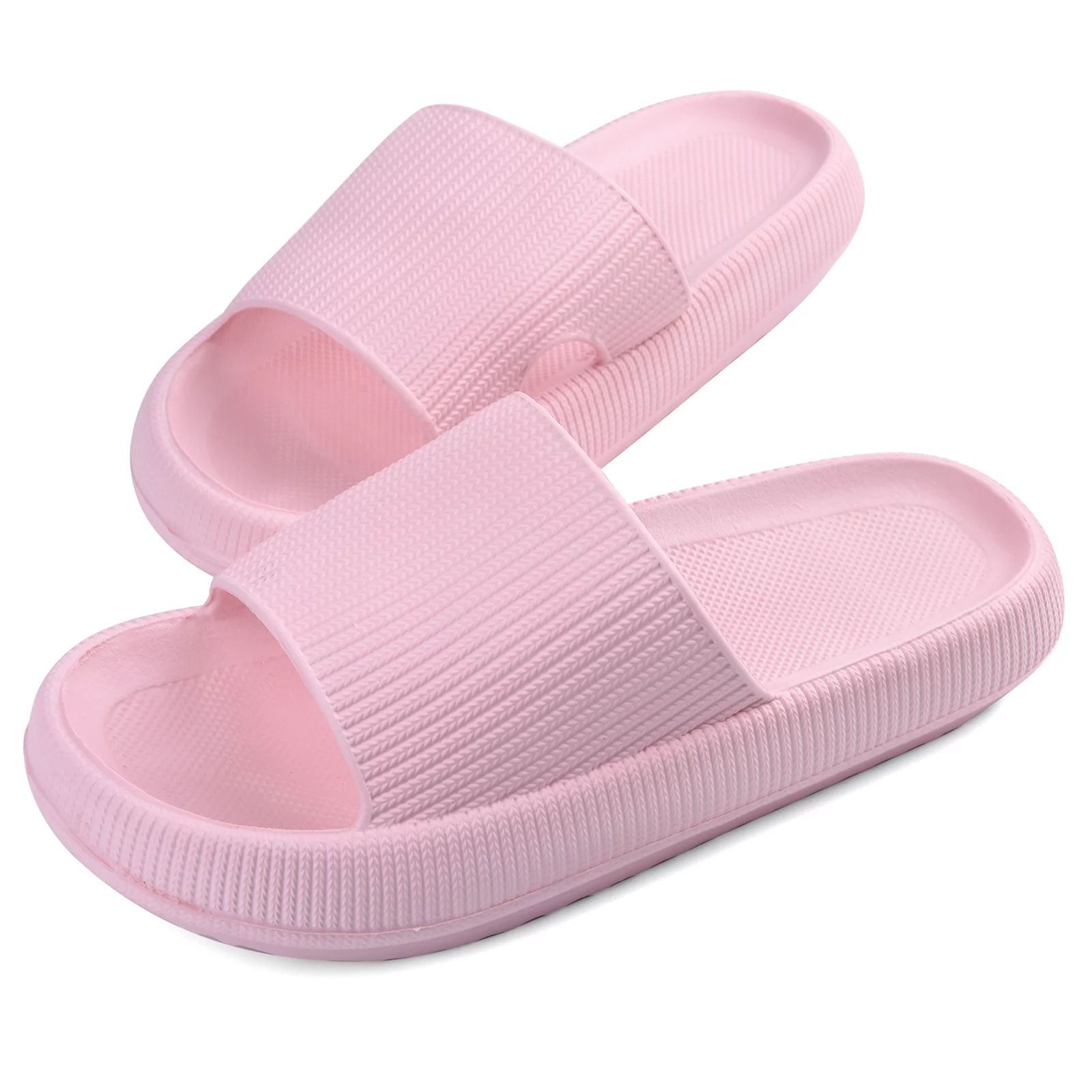 VONMAY Pillow Slides for Women Men Summer Slip On Slides Soft Thick Sole Non Slip Shower Sandals | Walmart (US)