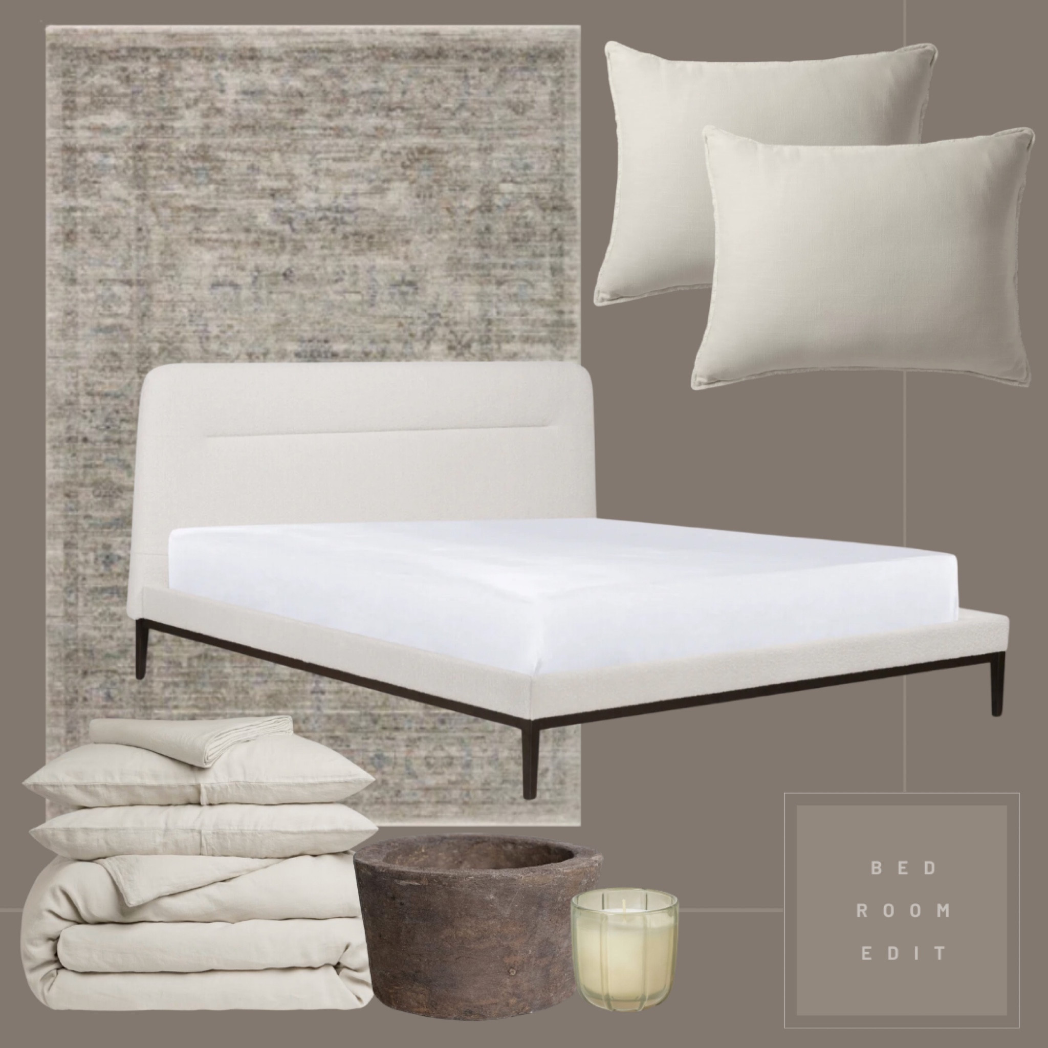 Primary bedroom calming moody neutral 

#LTKstyletip #LTKhome #LTKfamily