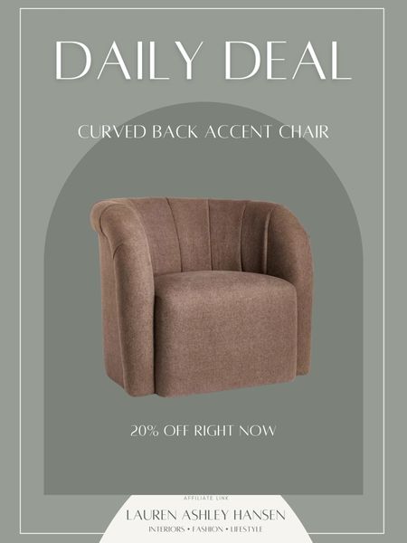 This cozy velvet brown channeled curved back accent chair from Target is on sale right now! A great piece to style in your living room or in a cozy corner! 

#LTKsalealert #LTKhome #LTKstyletip