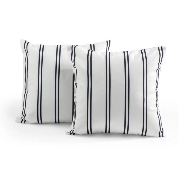 Ari Candy Stripe Outdoor Throw Pillow (Set of 2) | Wayfair North America