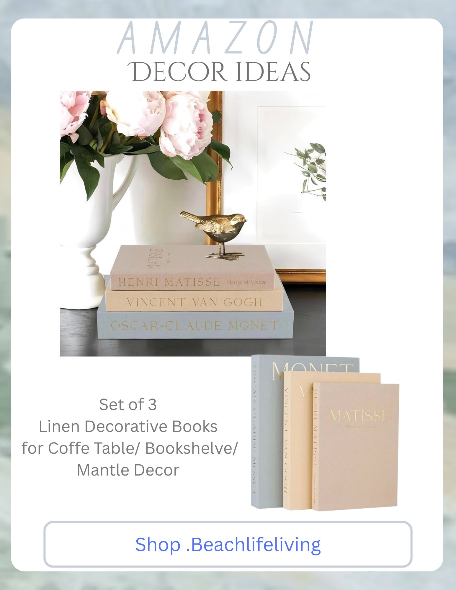 Set of 3 Decorative Books 

#LTKFamily #LTKHome #LTKFindsUnder50