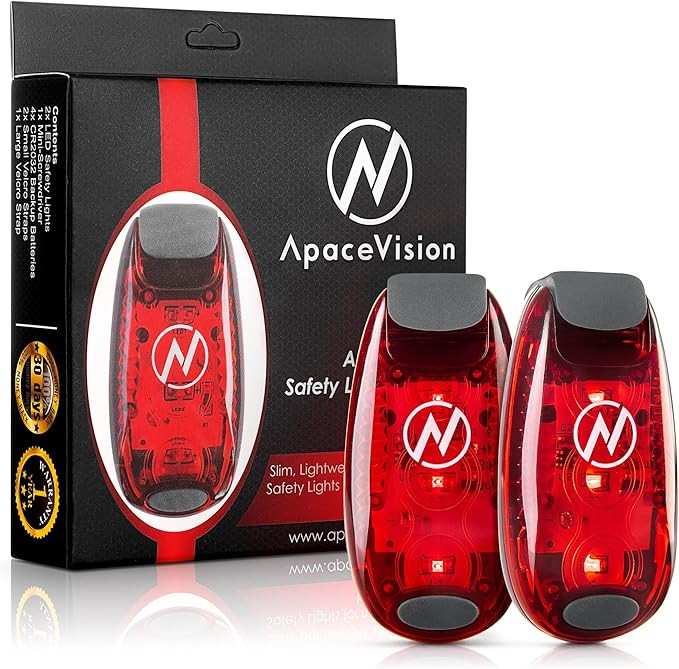 LED Safety Light (2 Pack) - Clip On Strobe/Running Lights for Runners, Dog, Bike, Walking, Boat, ... | Amazon (US)