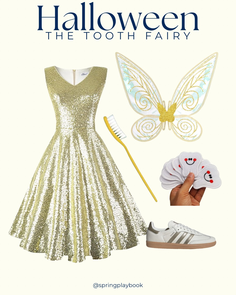 Halloween Costume Inspo: The Tooth Fairy!

Swipe to see me as The Tooth Fairy in 2023. You can buy everything on Amazon & wear your fav metallic sneakers. I went to the craft store and purchased felt to cut out teeth. You can attach them easily with a micro-stitch tool. 

#createdcolorful #createdcolorfulspring #hocspring #tcispring #pcaspring #lightspring #warmspring #truespring #brightspring #clearspring #paintboxspring #bluespring

#LTKHalloween #LTKFindsUnder50 #LTKSaleAlert