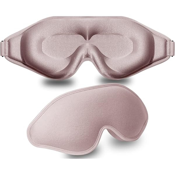 YIVIEW Sleep Mask for Side Sleeper, Complete Light Blocking 3D Pink Sleeping Eye Mask, Soft Breat... | Amazon (US)