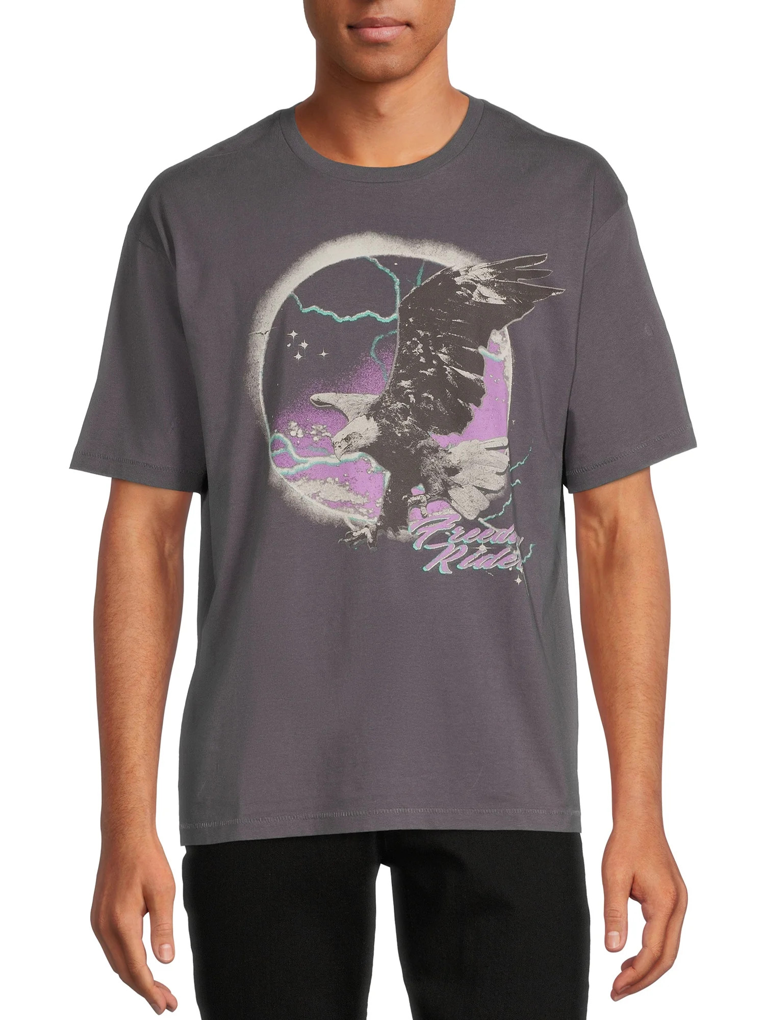 No Boundaries Men's and Big Men's Oversized Graphic Tee | Walmart (US)