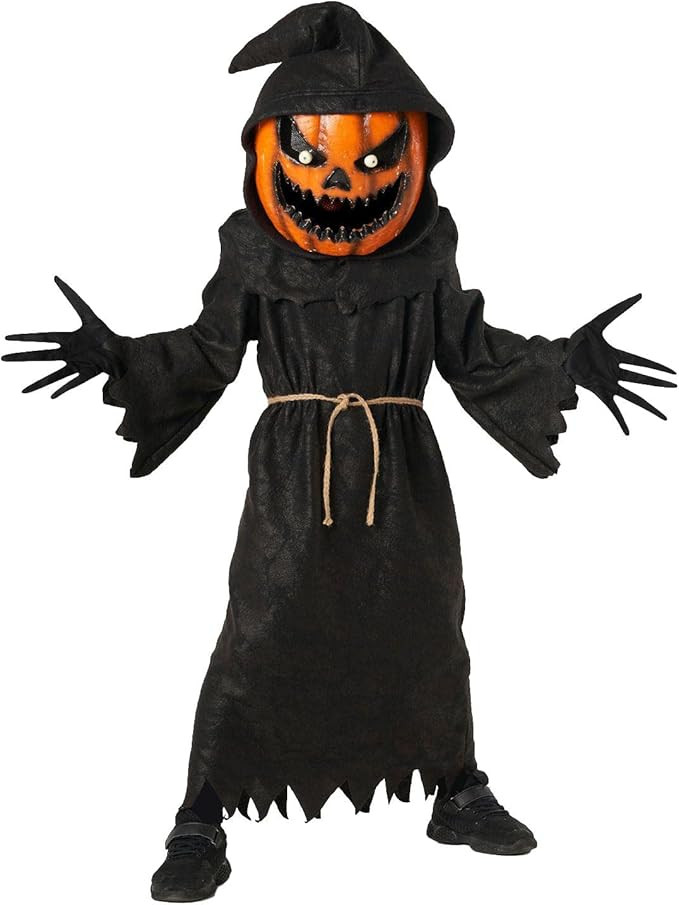 Morph - Pumpkin Grim Reaper Costume Kids - Boys and Girls Halloween Scary Phantom Costume - Boys ... | Amazon (US)