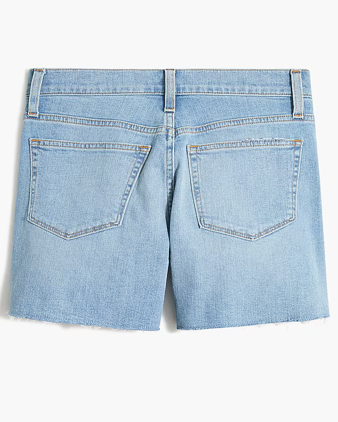High-rise midlength denim short in harbor wash | J.Crew Factory