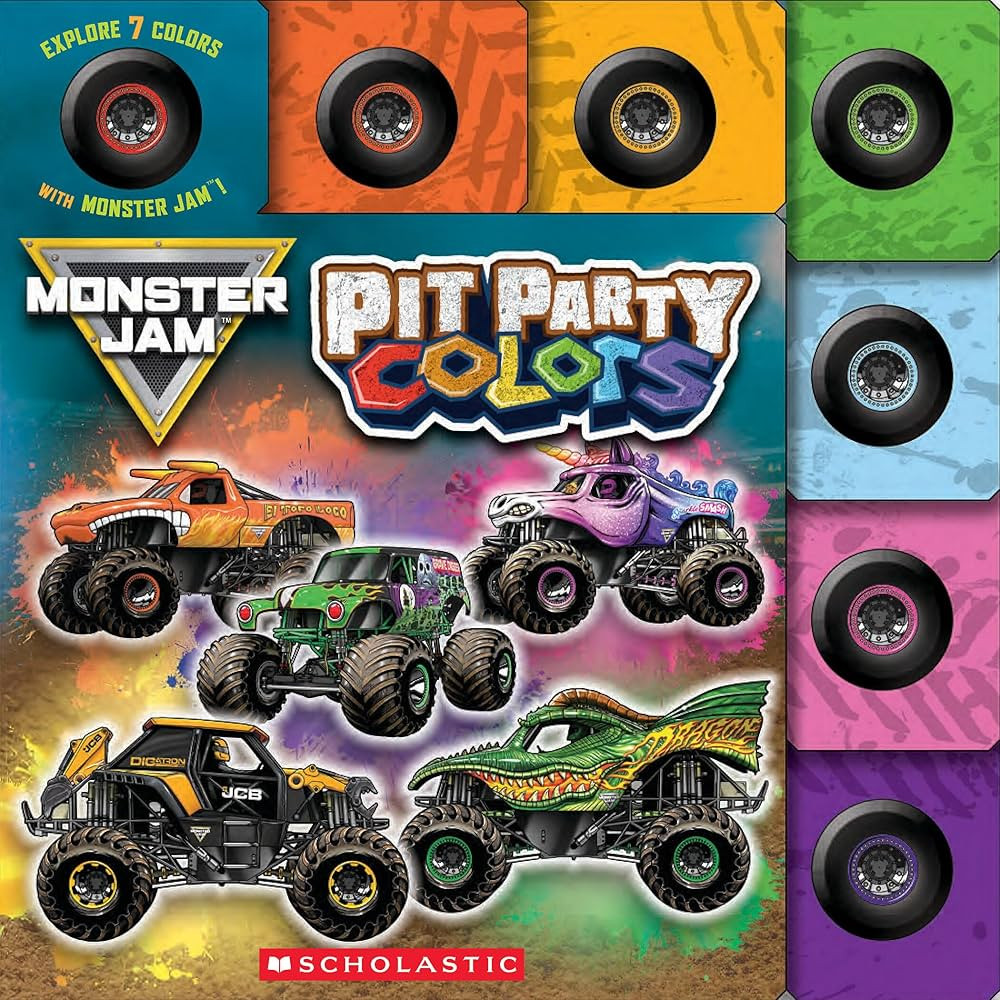 Pit Party Colors (Monster Jam Interactive Board Book with Tabs) | Amazon (US)