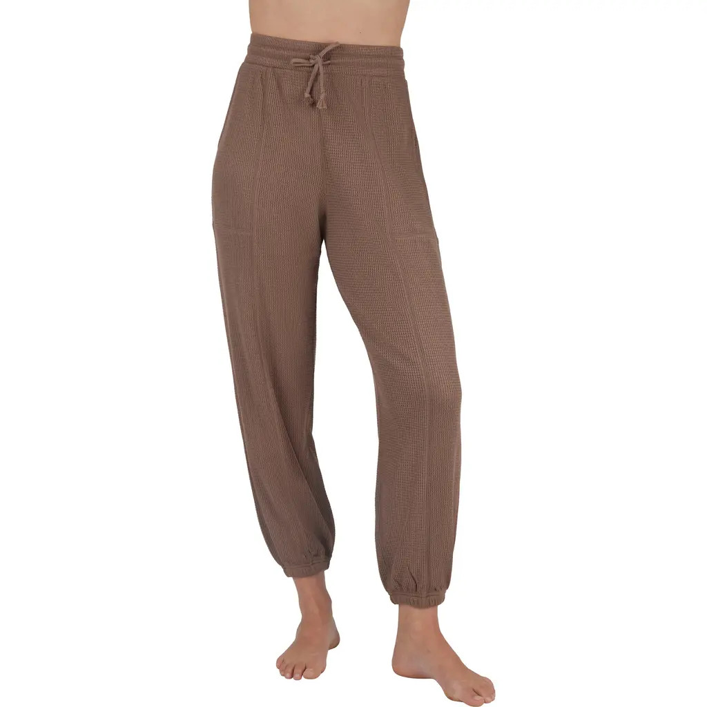 YOGALICIOUS Waffle Knit Brushed Joggers in Leafless Tree at Nordstrom Rack, Size Small | Nordstrom Rack