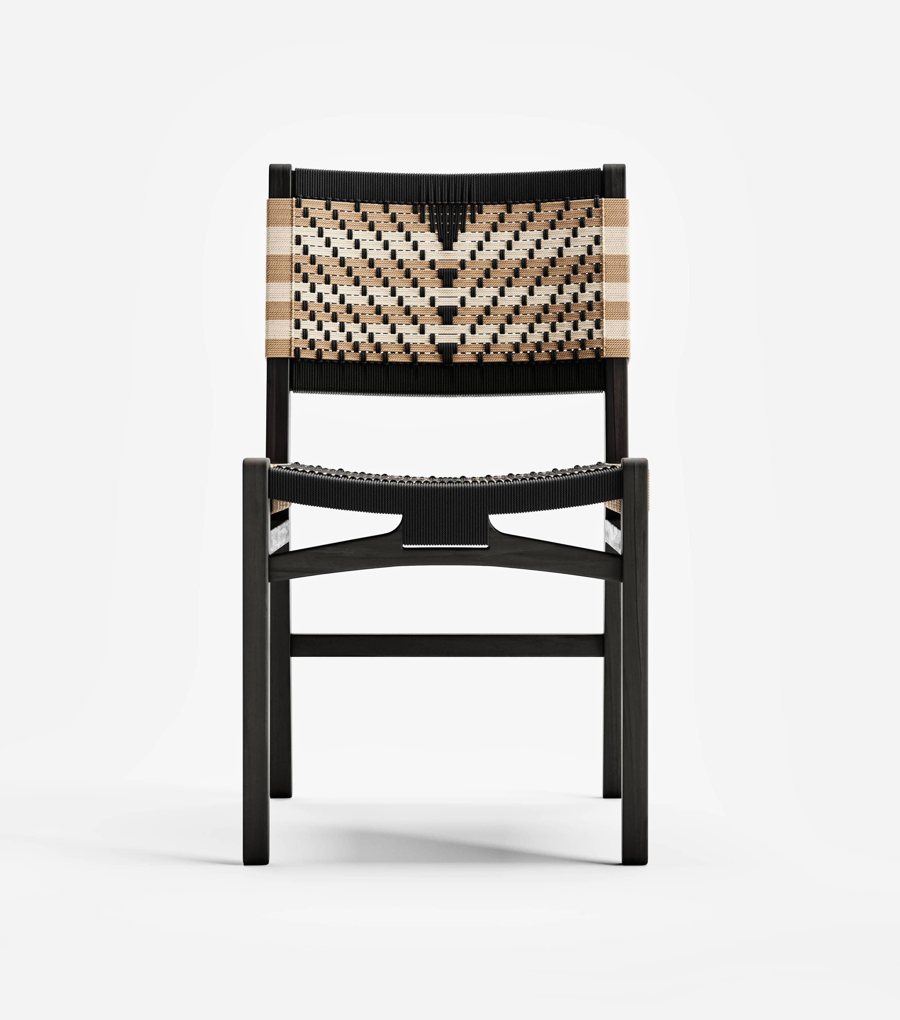 Chontales Dining Chair Woven Salpimienta Cord | Forever Furniture by MasayaCo | Masaya Co