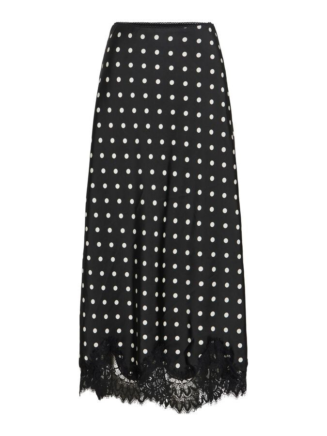 VIDOTA POLKADOTS MAXI ROK | Grijs | VILA® | Vila.com