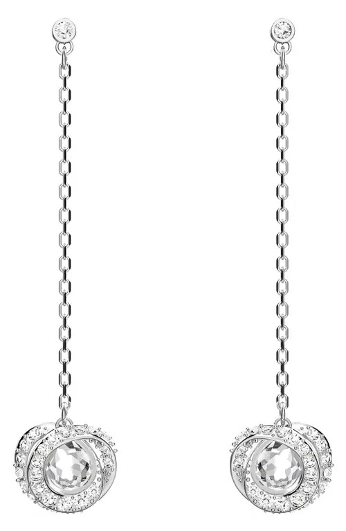 SWAROVSKI Generation Crystal Drop Earrings in Silver at Nordstrom | Nordstrom