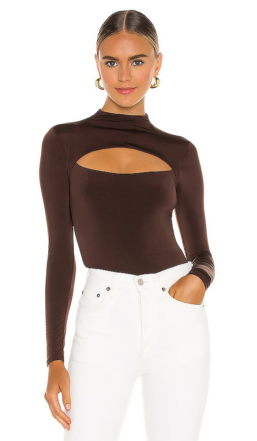 Lovers and Friends Electra Bodysuit in Brown. - size M | Revolve Clothing (Global)