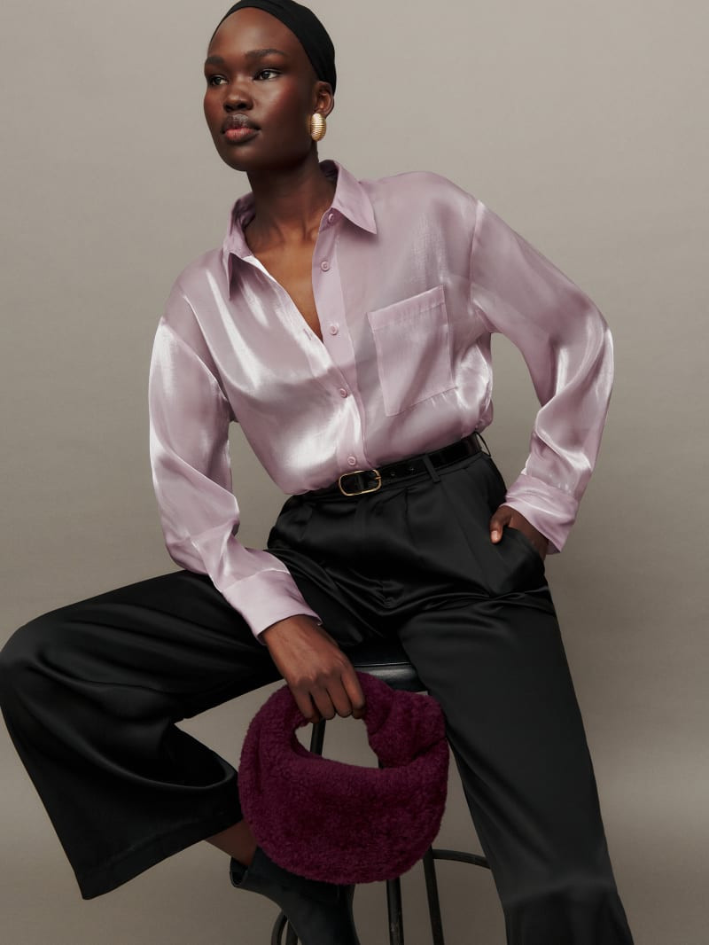 Will Oversized Sheer Shirt | Reformation (Global)