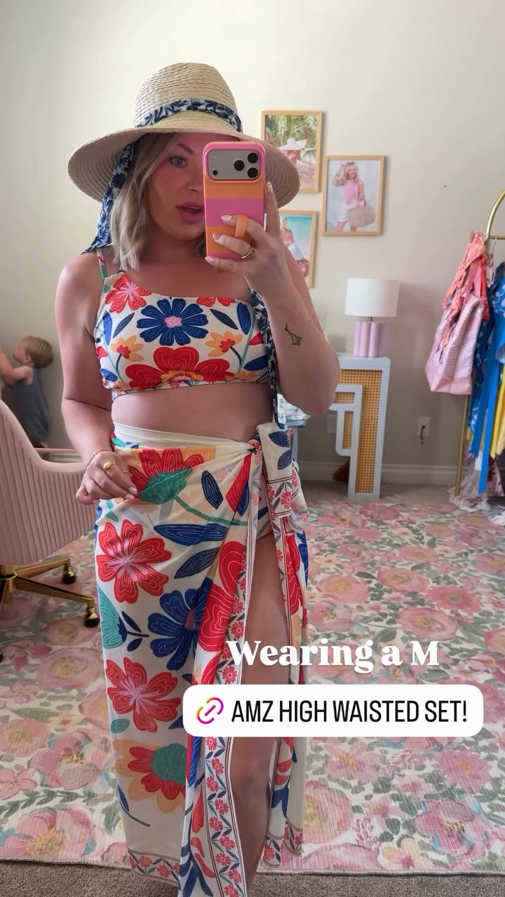 This cute floral one piece swimsuit & wrap!! @herseasofficial  Wearing a M

#LTKSeasonal #LTKMidsize #LTKSwim