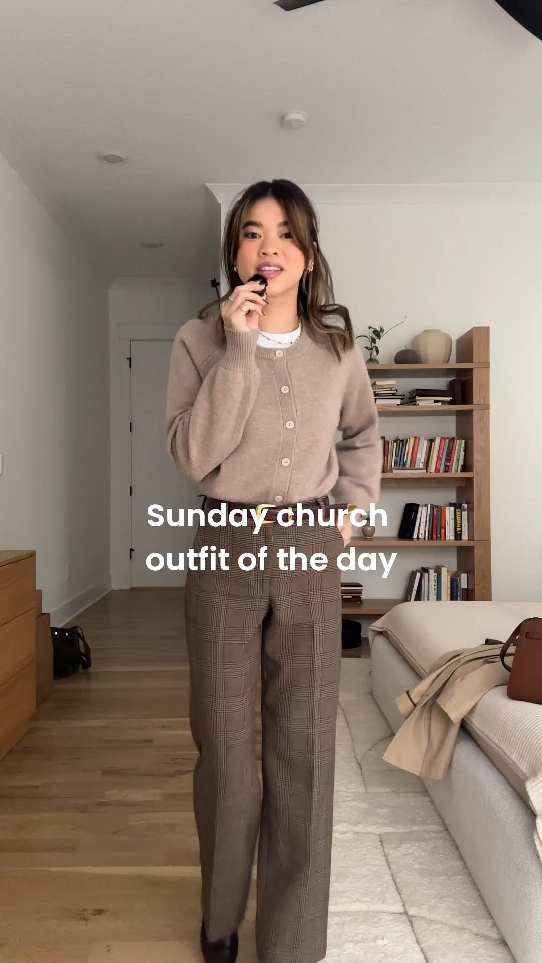 Sunday morning church outfit of the day! 

Sweater small, white tee small, bottoms 00 short, belt XS

Fall outfit, fall style, fall layers, petite pants 

#LTKWorkwear #LTKItBag #LTKPetite