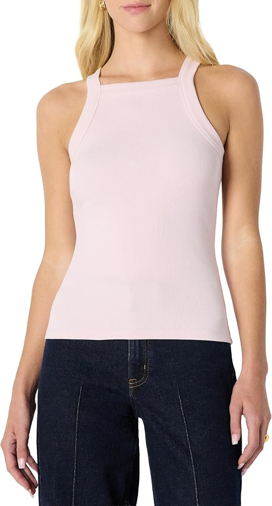 Amazon Essentials (Demi's Pick) Women's Slim-Fit Stretch Rib High-Neck Tank | Amazon (US)