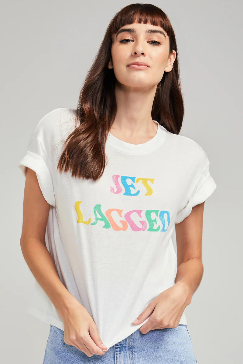 Jet Lagged Boy Tee | Vanilla | Wildfox