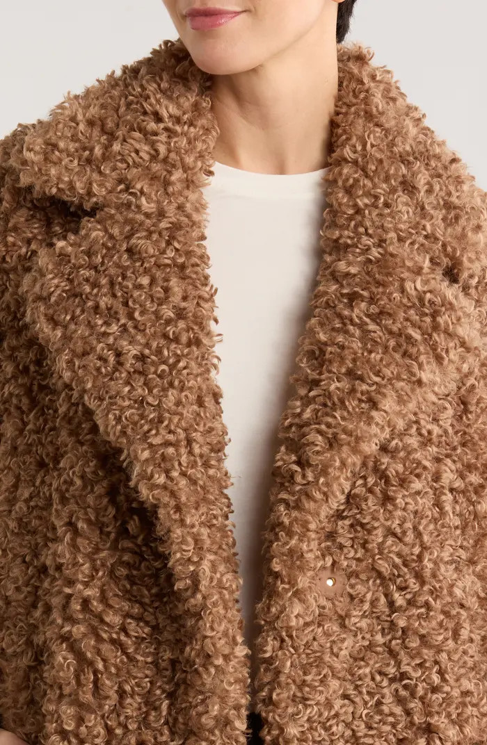 Michael Kors Curly Faux Shearling Coat | Nordstromrack | Nordstrom Rack