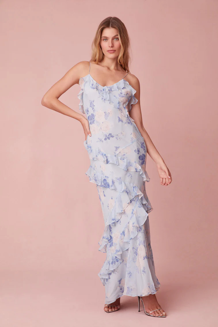 Rialto Heirloom Print Maxi Dress - STRAWBERRY MACAROON / 10 | LoveShackFancy