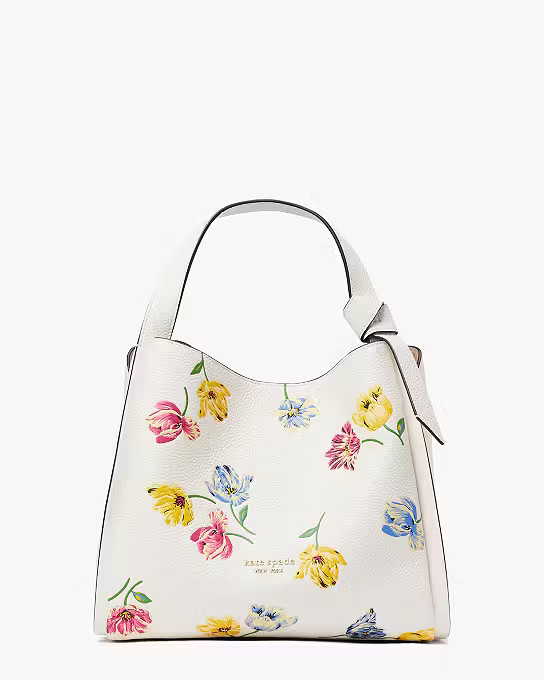 Knott Tulip Toss Embossed Medium Crossbody Tote | Kate Spade (US)