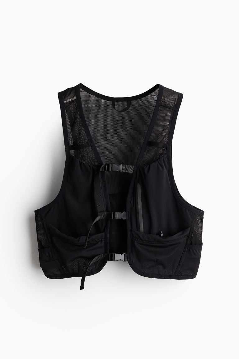 H & M - Slim Fit Mesh running vest - Black | H&M (UK, MY, IN, SG, PH, TW, HK)