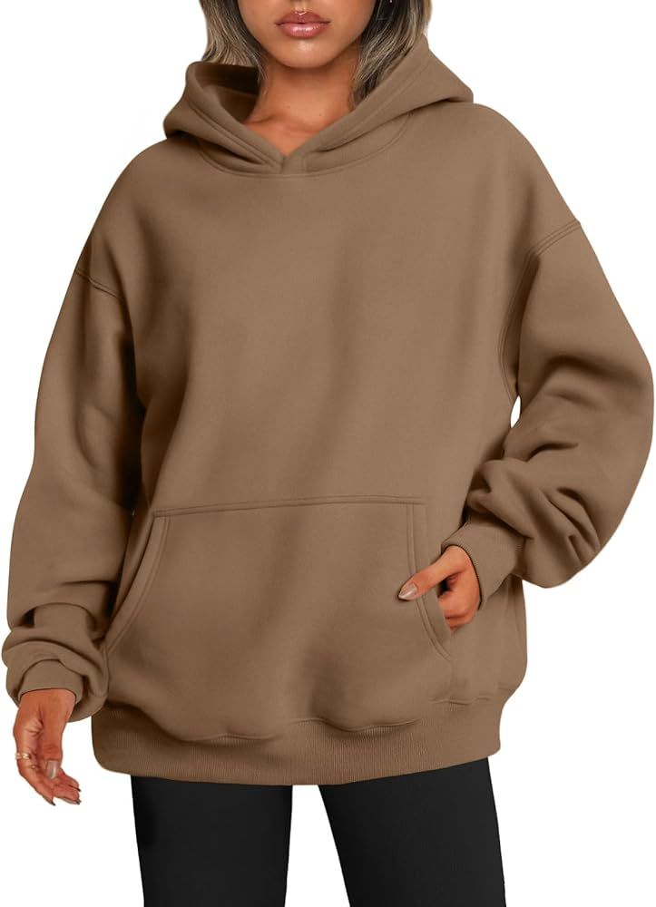 EFAN Womens Oversized Sweatshirts Pullover Hoodies Fleece Sweaters Long Sleeve With Pockets Winte... | Amazon (US)