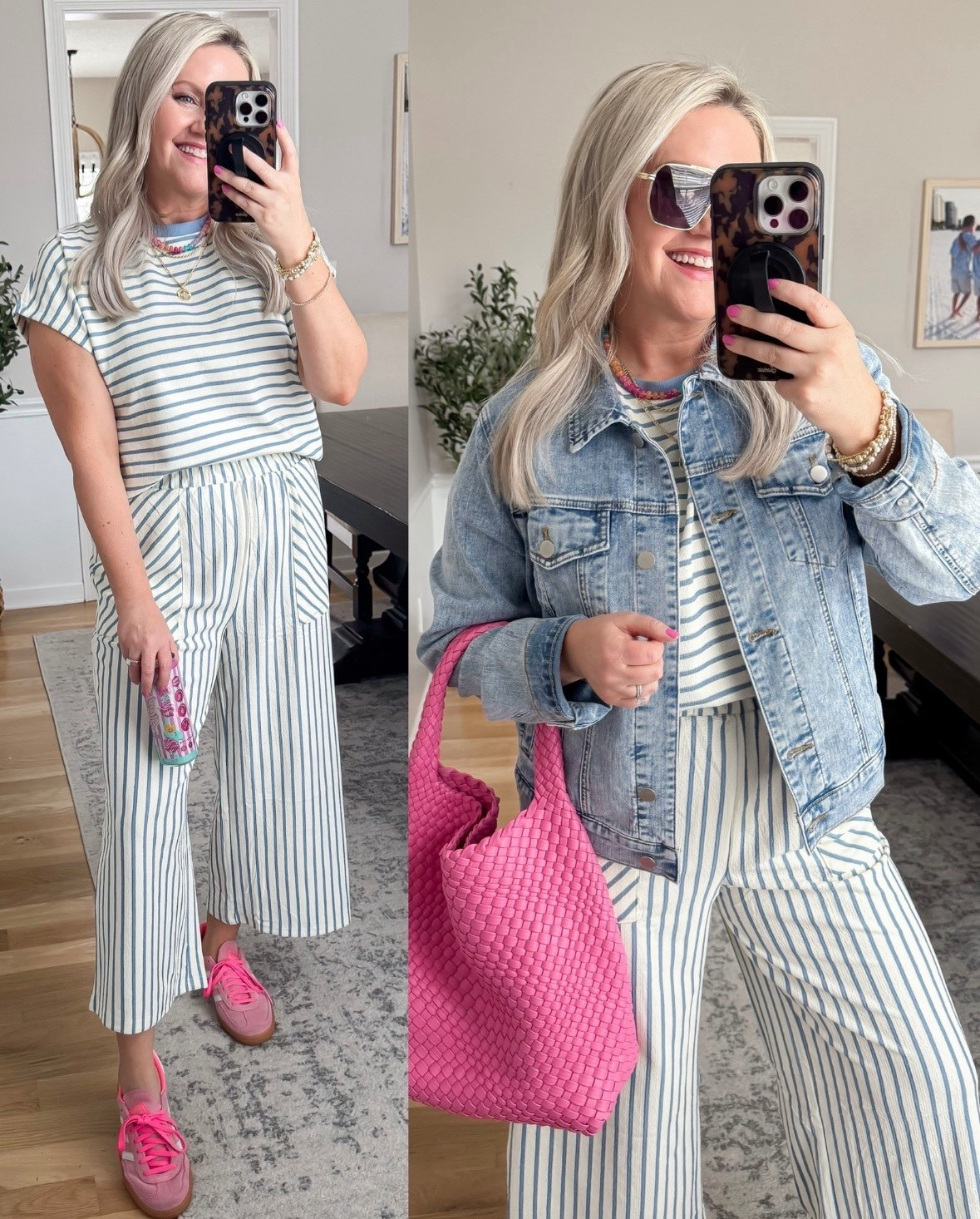 These striped pants are so good, lightweight with the perfect relaxed fit and an easy pull on waistband that makes them feel as comfy as loungewear but still look put together. The wide leg is super flattering and gives that effortless, elongated look, and I love how you can style them casual with sneakers or dress them up with a denim jacket and accessories.

striped pants wide leg pants comfy outfit casual chic spring outfit easy outfit set striped matching set everyday style relaxed fit pants amazon fashion lovelylifestyling 

#LTKSeasonal #LTKTravel #LTKootd