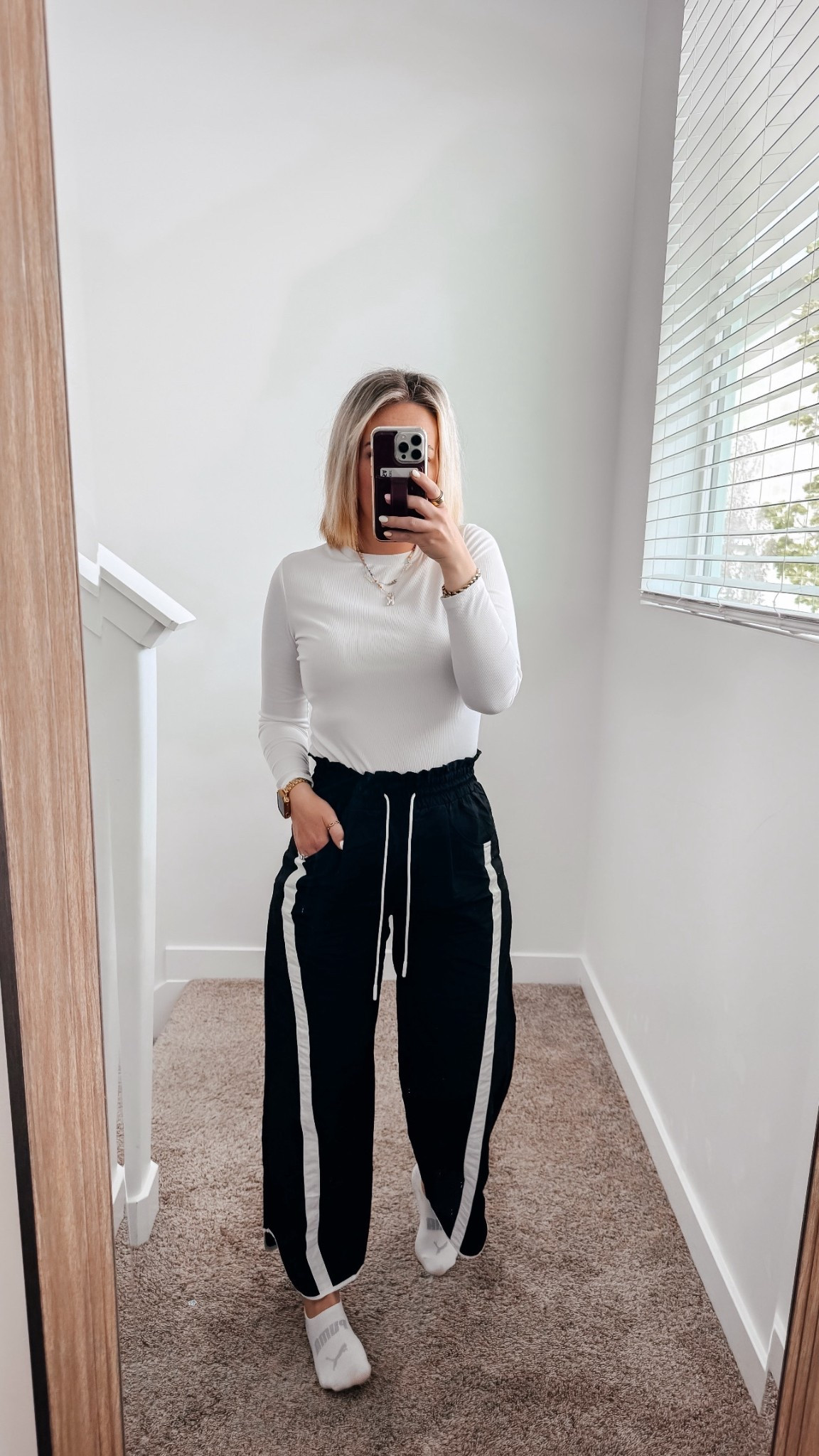 Obsessed with the waistline on these pants 😍 They have deep pockets AND they’re on sale right now. You can’t go wrong 🔥
I’m in a size small  

#LTKootd #LTKSaleAlert #LTKmomlife
