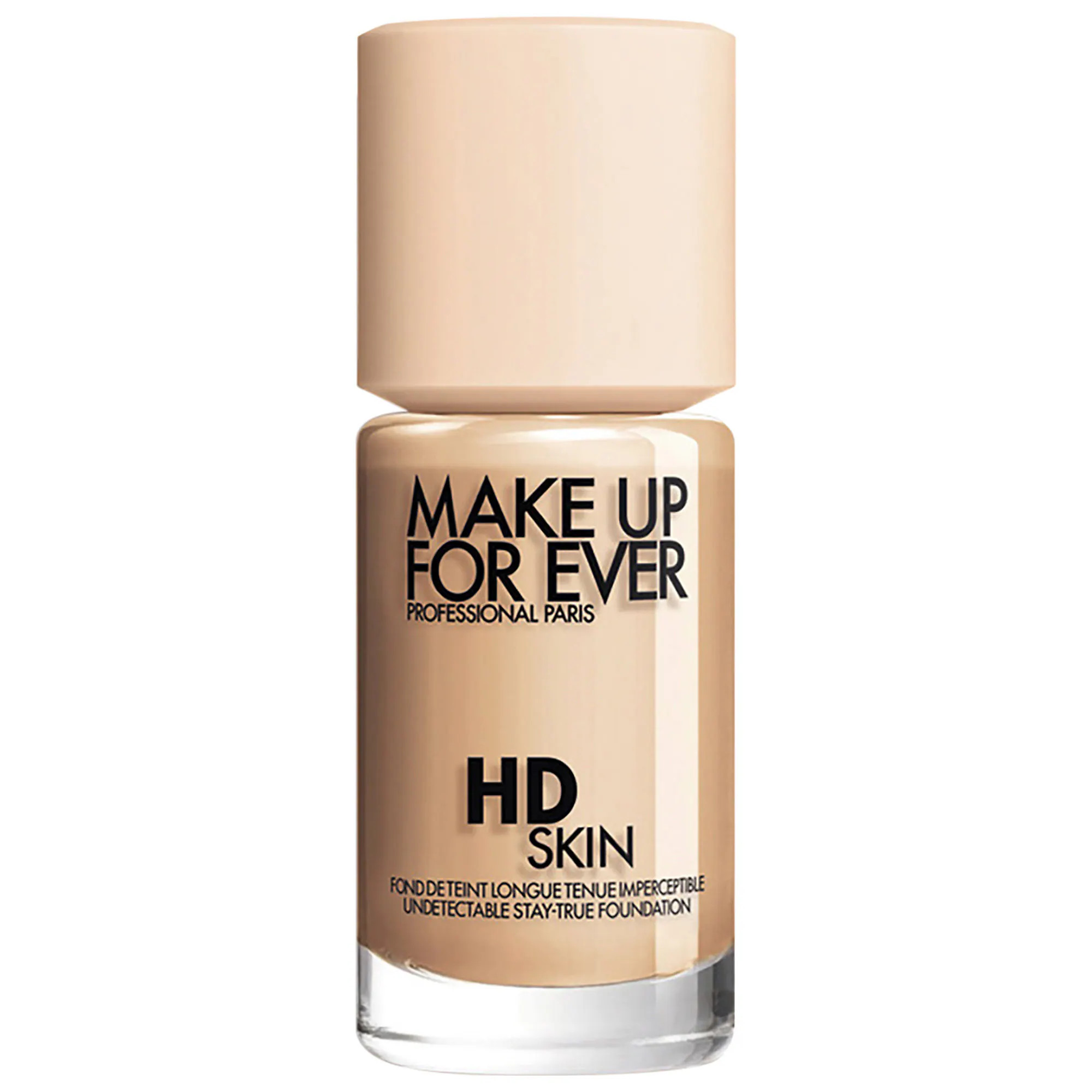 MAKE UP FOR EVER HD Skin Long-Lasting Waterproof Natural Matte Foundation 1Y16 Warm Beige 1.01 oz/ 30 ml | Sephora (US)