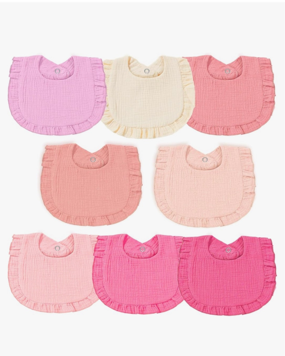 These ruffle muslin bibs are too cute!! We monogrammed some for Evelyn and so many people ask us where we got them whenever we are around town! 

Bibs. Ruffle bibs. Muslin. Baby girl bibs. Amazon find. Assorted pink bones. Girly bibs. 

#LTKbaby #LTKsalealert