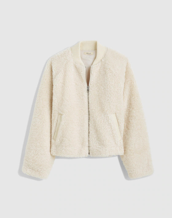 Bomber Jacket in Sherpa | Madewell